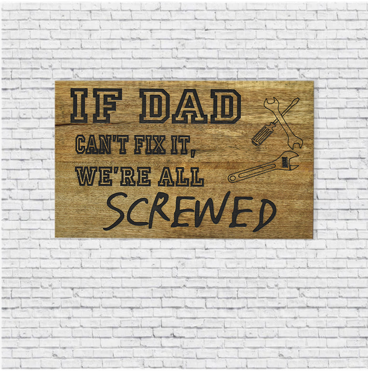 Wooden Engraved Signage (GD1583)