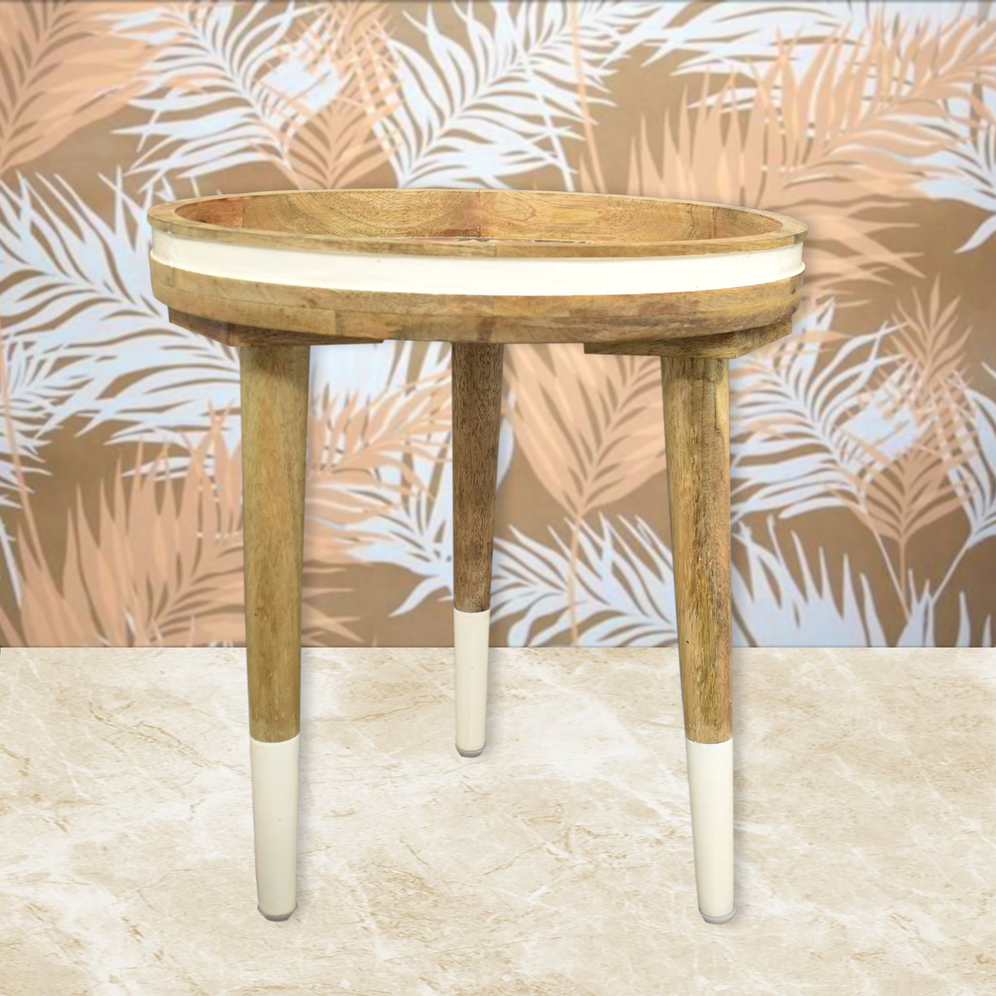 Decal, Floral Round Wooden Table (GD1959)