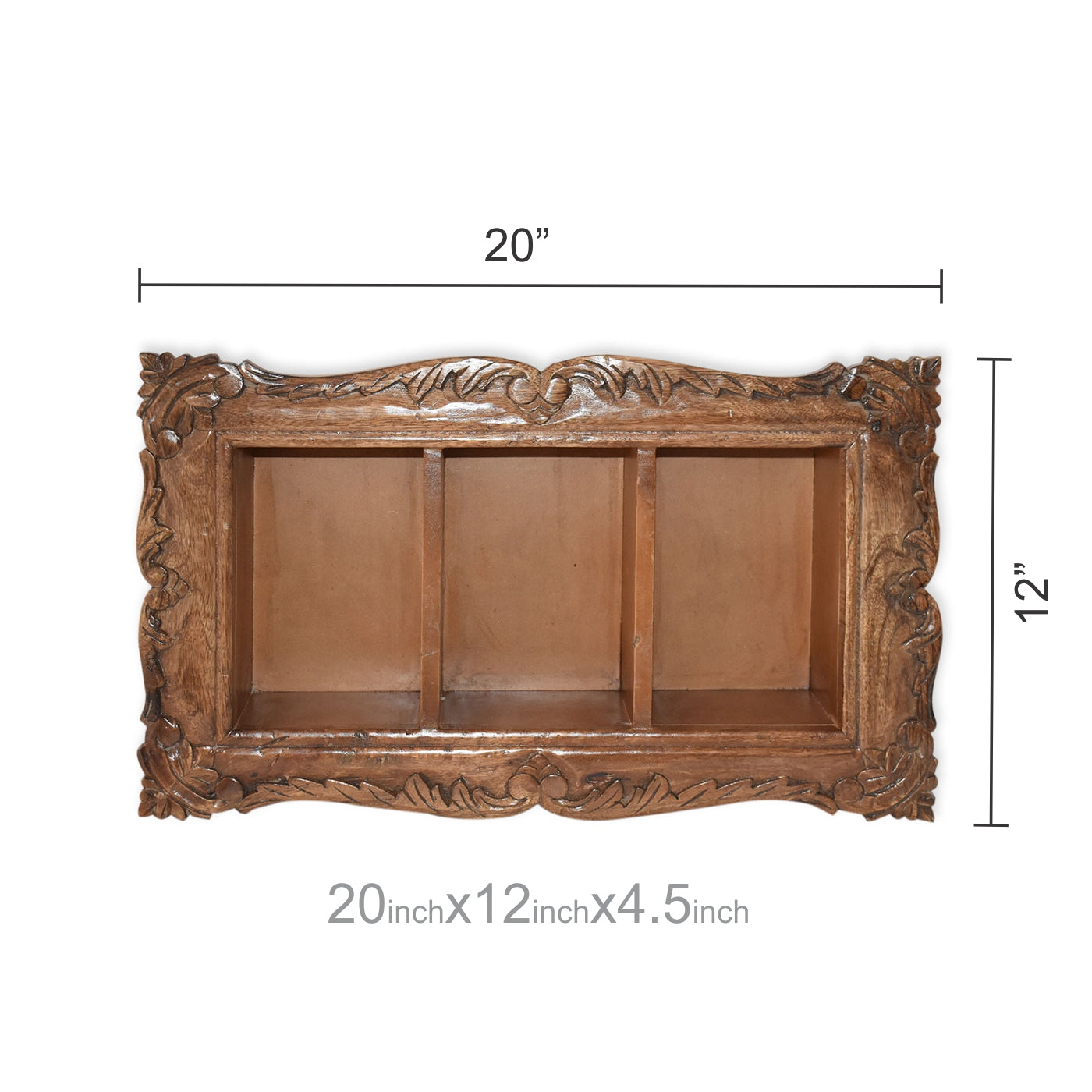 Wooden Carved  Wall Cabinet