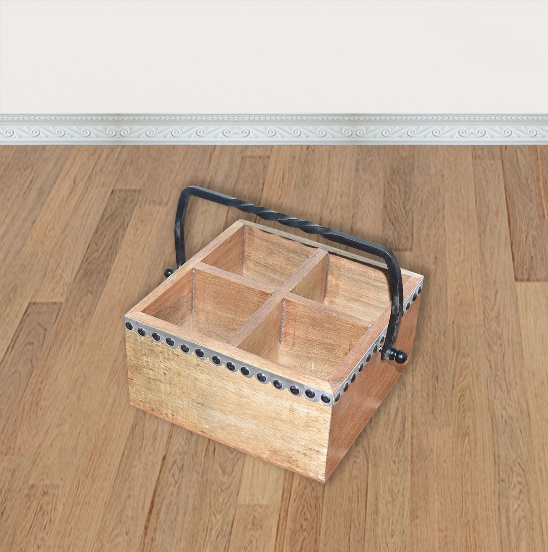 Cutlery Wooden Caddy (GD1639)