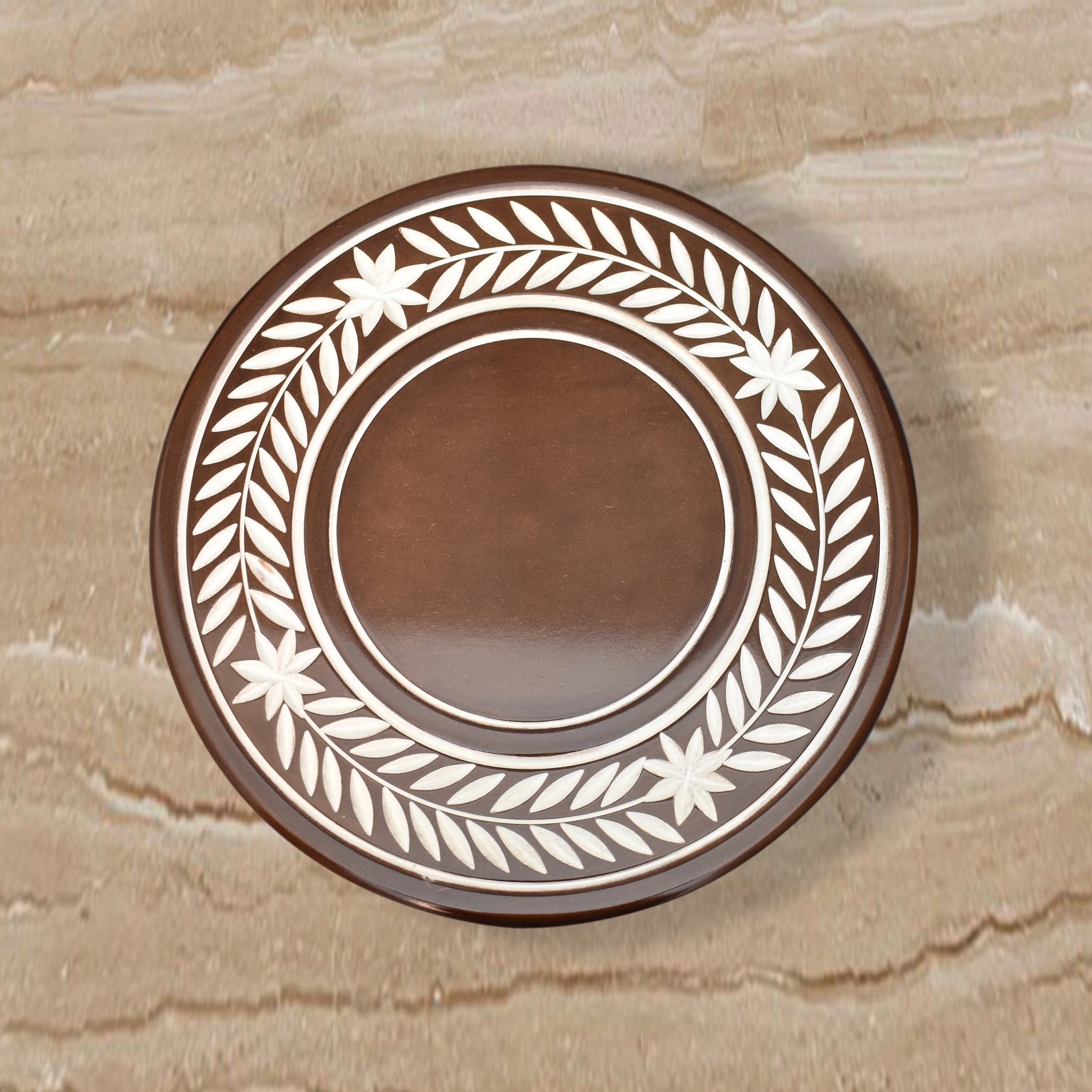 Wooden Carved, Coffee Table - PU Coated (GD2290)